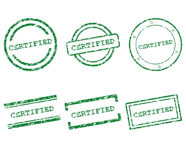 Sellos certificados — Archivo Imágenes Vectoriales
