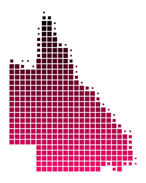 stock vector Map of Queensland