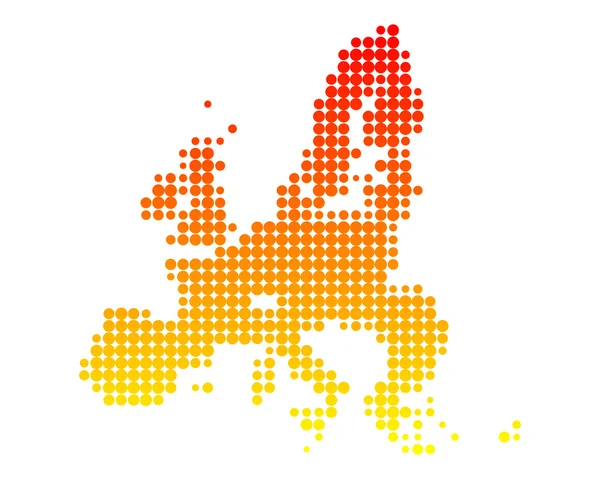 Mappa dell'Unione europea — Vettoriale Stock