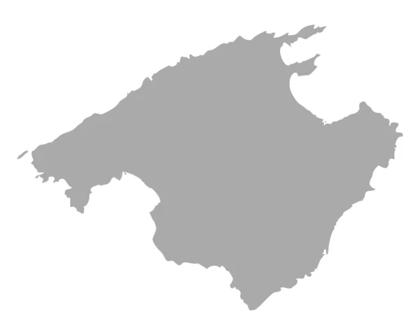 Mapa online de Mallorca — Archivo Imágenes Vectoriales