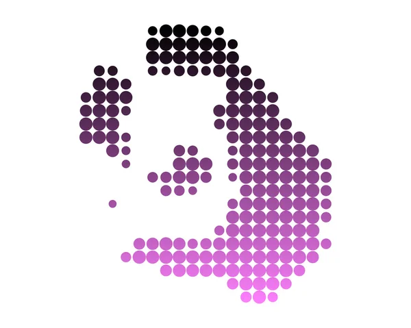 La carte de Santorin — Image vectorielle