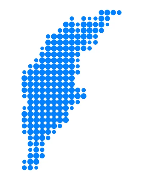 Gotland térképén — Stock Vector