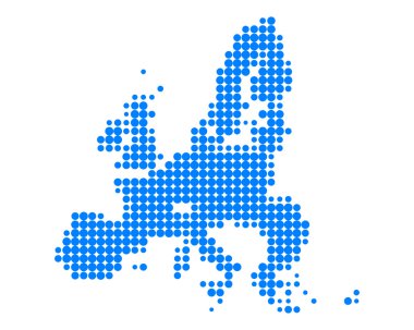 Map of European Union clipart