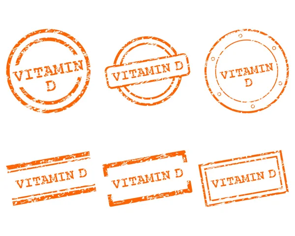 Selos de vitamina D — Vetor de Stock