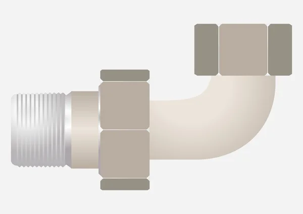 3. type anslutning pipe. — Stock vektor