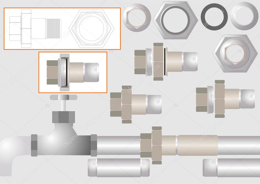 one-type-of-pipe-joints-stock-vector-prostoi58-11690224