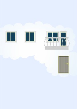 soyutlama, bir ev içinde belgili tanımlık bulut.
