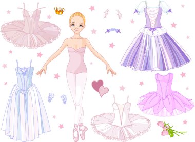 Ballerina with costumes