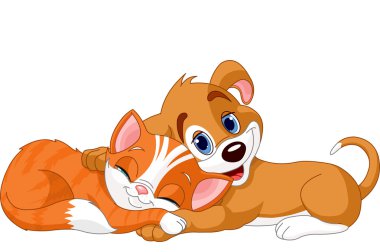 Dog and cat clipart