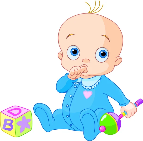 Sweet baby boy — Stockvector