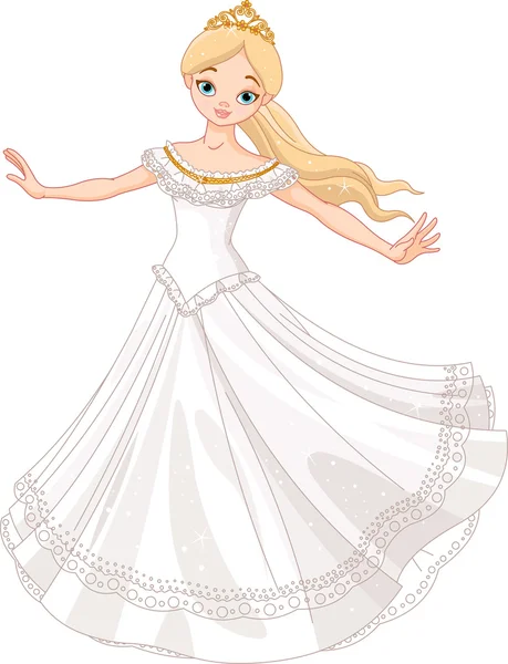 Princesse dansante — Image vectorielle