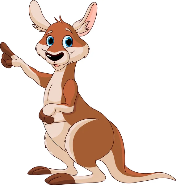 Çizgi film kangurusu. — Stok Vektör