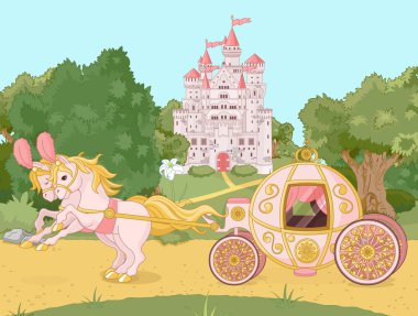 Fairytale carriage clipart