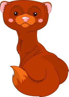 Fun zoo. Mink clipart