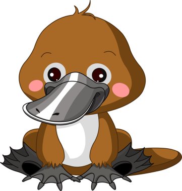 Fun zoo. Platypus clipart