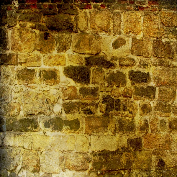 Lo sfondo della vecchia muratura con tracce del primo potrebbe — Foto Stock