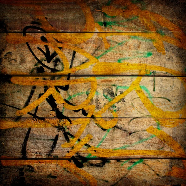 Testo semplice in stile graffiti sulla vecchia parete intonacata — Foto Stock
