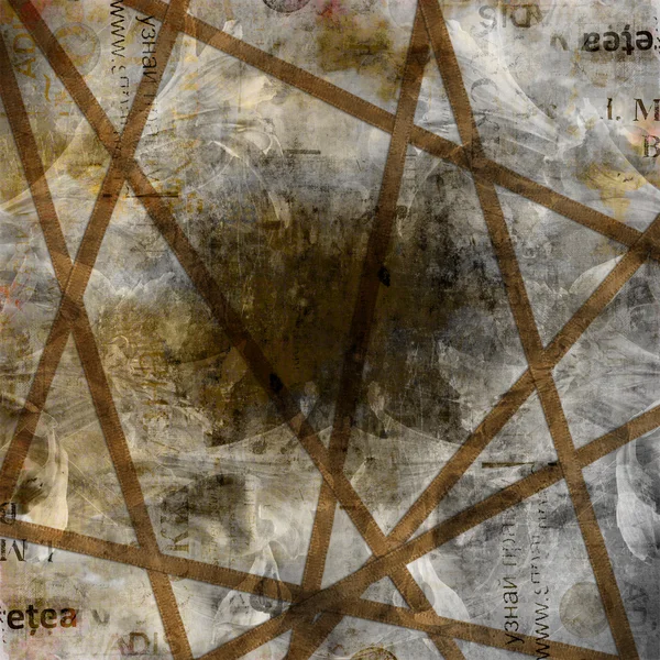 Grunge latar belakang abstrak dengan poster robek lama dengan teks kabur — Stok Foto