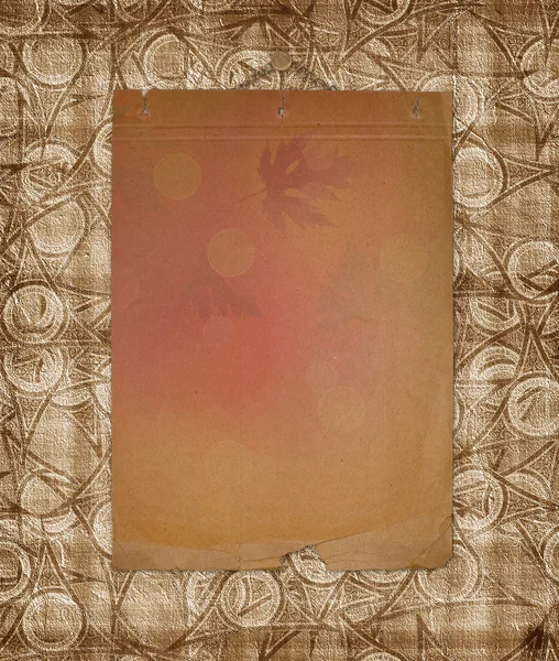 Grunge design papíru v scrapbooking stylu na abstraktní pozadí — Stock fotografie