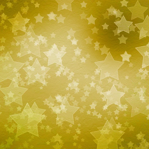 Gouden achtergrond voor groeten of uitnodigingen met sterren — Stockfoto