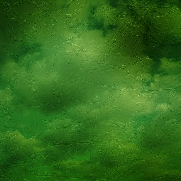 Grunge grön bakgrund med antika ornament — Stockfoto