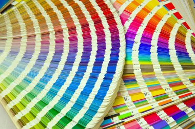 Offset printing color guide clipart