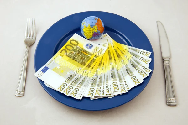 Monetary meal — Stock Photo, Image
