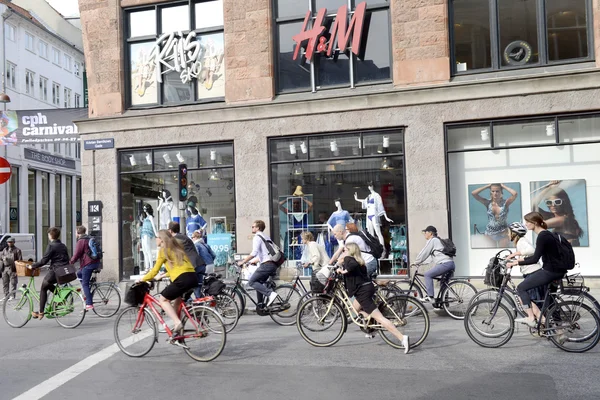Копенгаген велосипеда — стокове фото