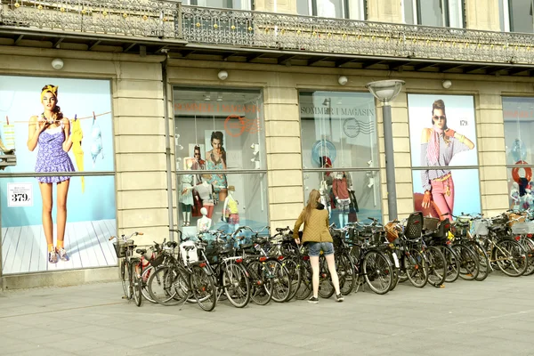 哥本哈根自行车 — 图库照片