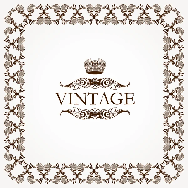Vintage marco imperial heráldico Vector — Foto de stock gratis