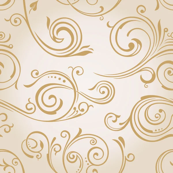 Seamless vector curves wallpaper. Vintage background — Stock Vector