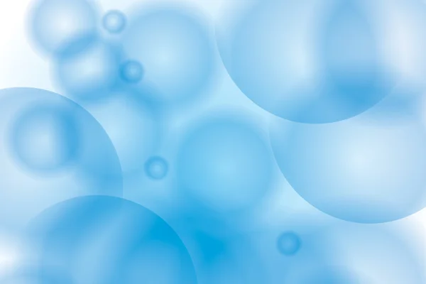Abstrakte blaue transparente Blasen — Stockvektor