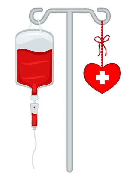 Дай кровь - спаси жизнь ! — стоковый вектор