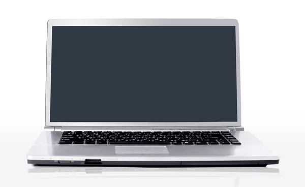 Laptop isolerade över vit bakgrund — Stockfoto