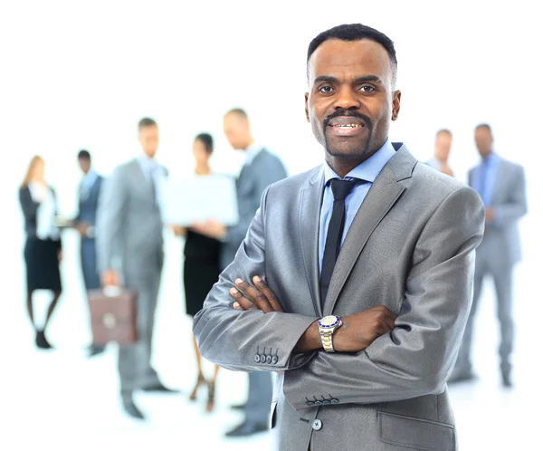 Porträtt av en afrikansk amerikansk affärsman — Stockfoto