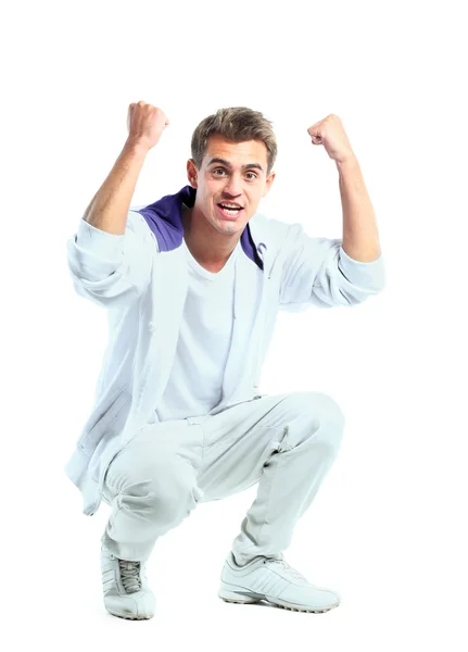 Joven sonrisa feliz atractivo hombre — Foto de Stock