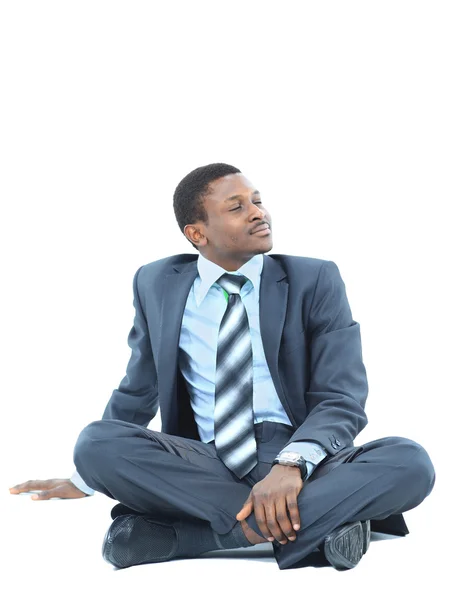 Afro-Amerikaanse zakenman ontspannen — Stockfoto