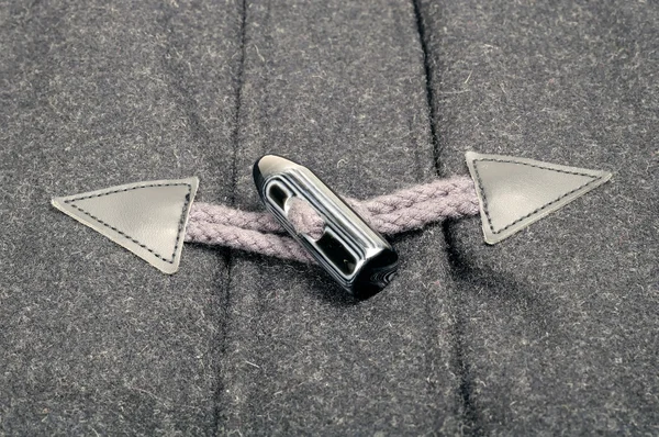 Horn Toggle Fastener with Rope Loop — Stock Photo, Image