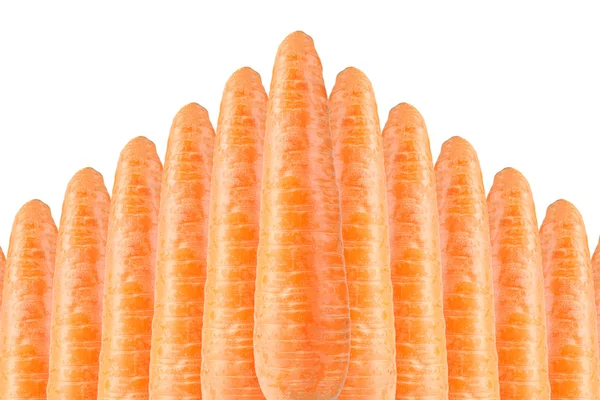 Cenouras sobre fundo branco — Fotografia de Stock