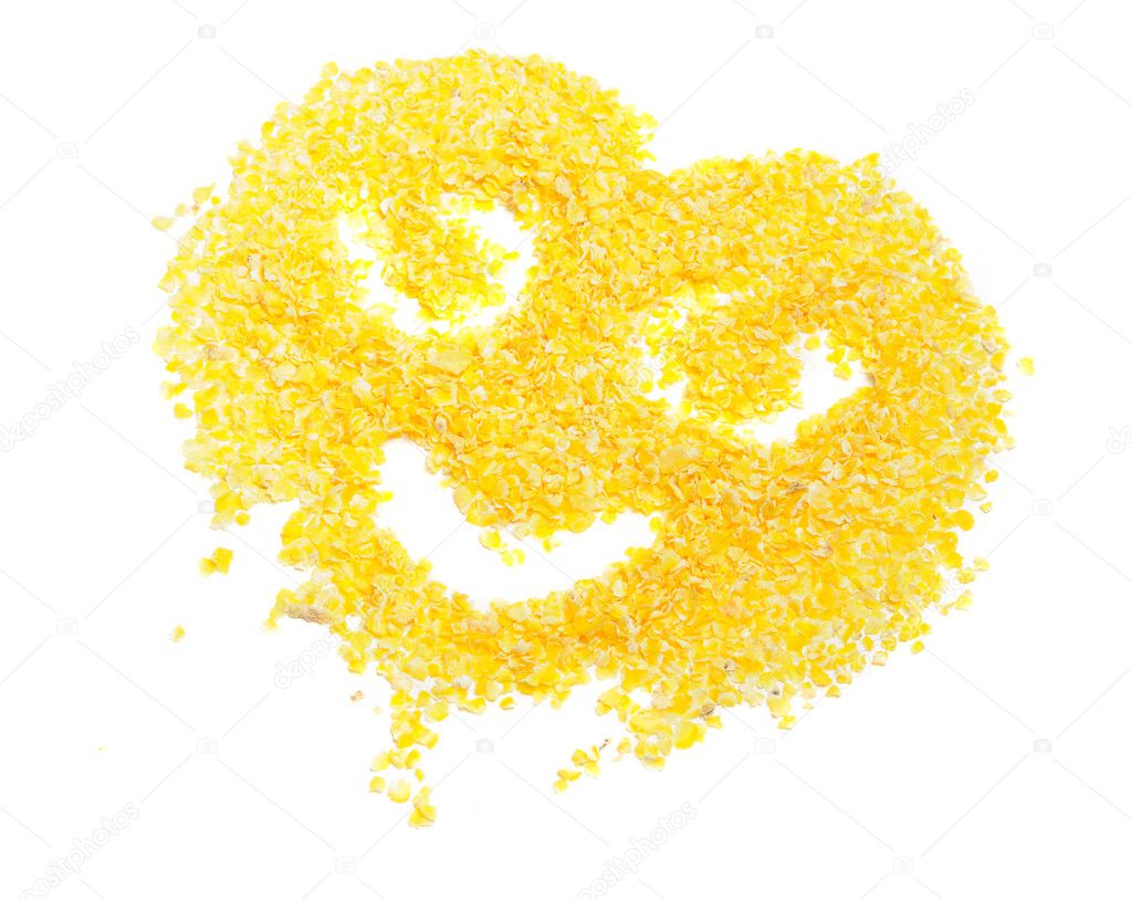 Smiling Face Made of Corn Flakes