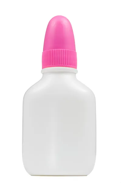 Botella del gotero de la medicina aislada sobre fondo blanco —  Fotos de Stock