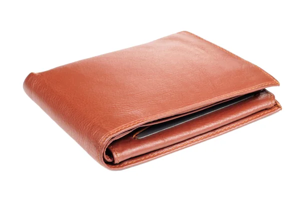 Brown Leather Wallet — Stock Photo, Image
