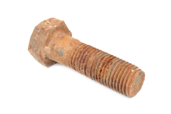 Starý rezavý kovový šroub — Stock fotografie