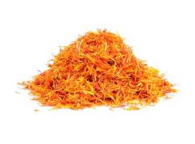 Safflower (Substitute for Saffron) Isolated on White Background clipart