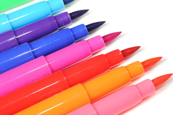Multicolored Felt Tip Pens — Stok fotoğraf