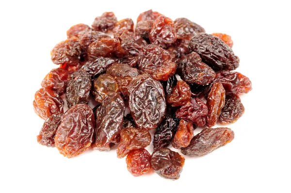 Dark Raisins Isolated on White Background — Stock Photo, Image