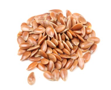 Brown Flax Seeds Macro clipart