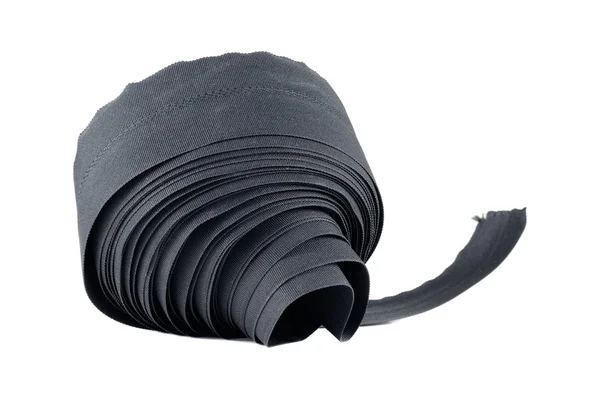 黒のグログラン リボン — ストック写真