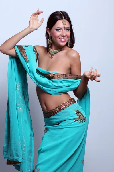 Indiase sari — Stockfoto