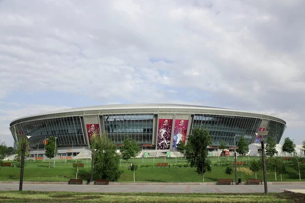 Donbass Arena 9 de maio de 2012 em Donetsk, Ucrânia Imagem De Stock